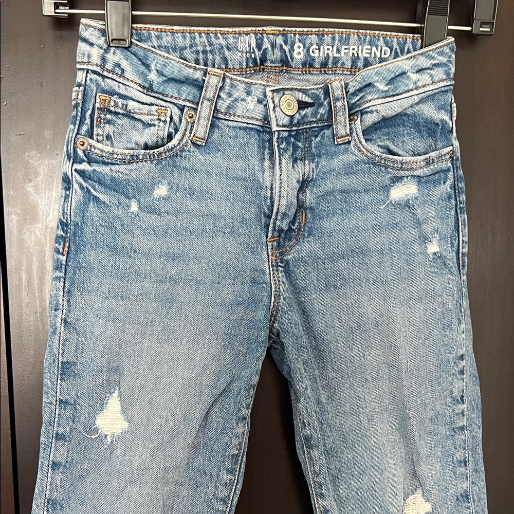 American Eagle Outfitters Blue Distressed Kids Jeans